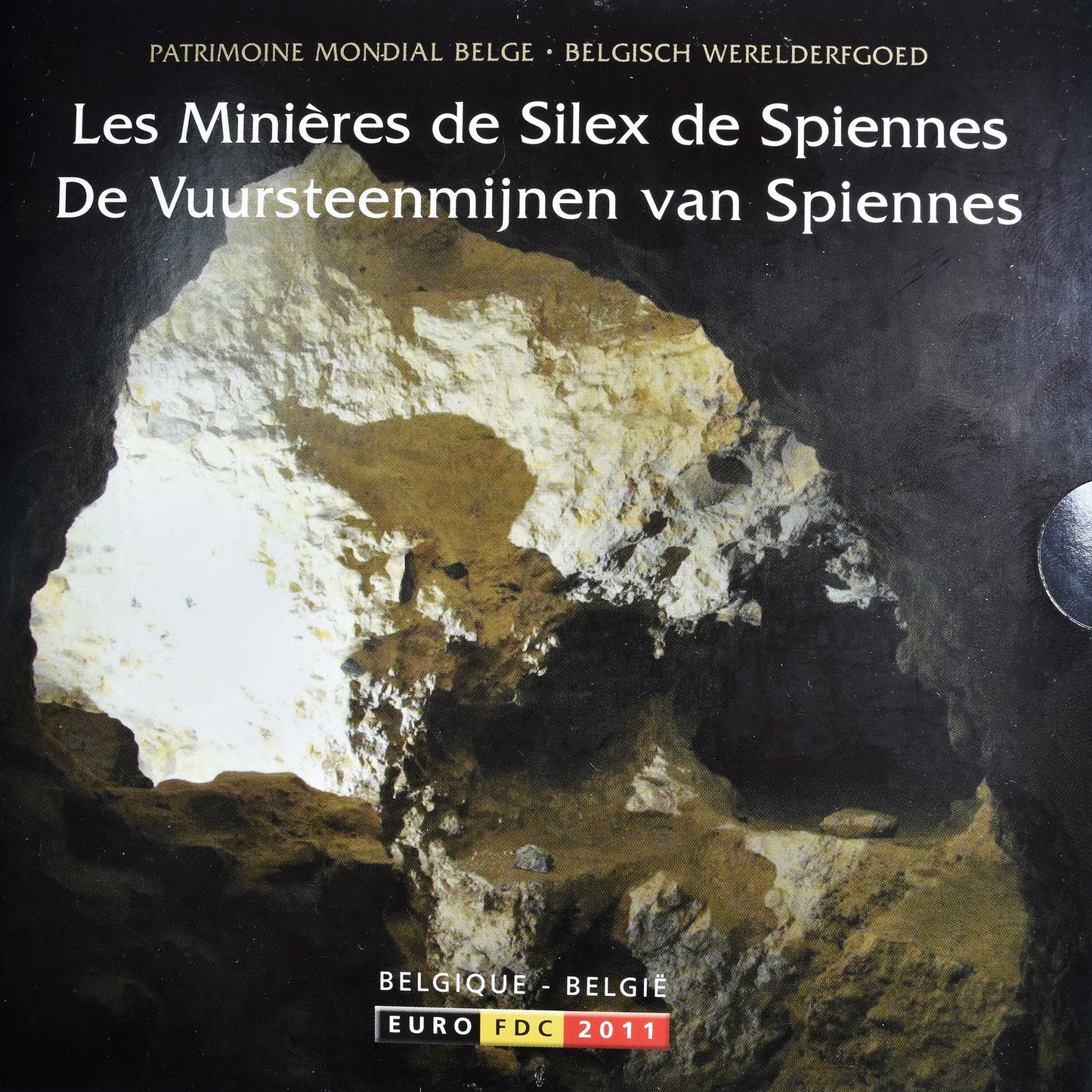 Belgija,
1 cent do 2 evra,
evro set - Les Minières de Silex à Spiennes