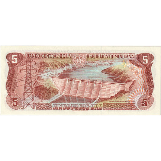 Dominikanska republika,
5 pesos oro,
1996