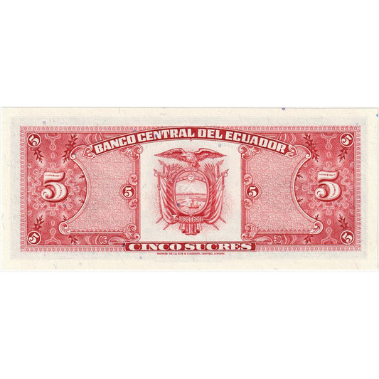 Ekvador,
5 Sucres,
1988-11-22