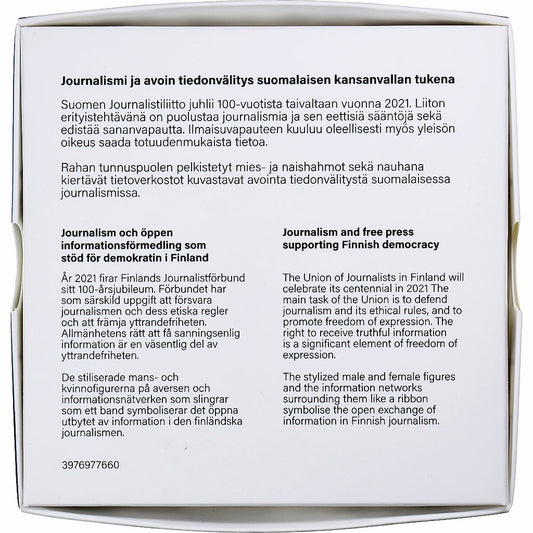 Finska,
2 evra,
Novinarstvo