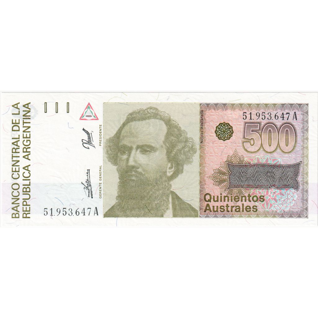 Argentina,
500 avstralov,
UNC (65-70)