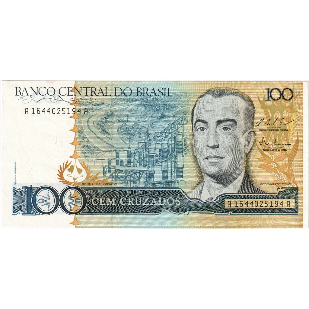 Brazilija,
100 Cruzados,
UNC (65-70)