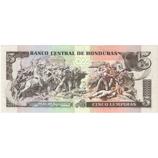 Honduras,
5 lempir,
1996-12-12