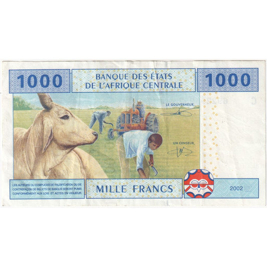 Srednjeafriške države,
1000 frankov,
EF (40-45)