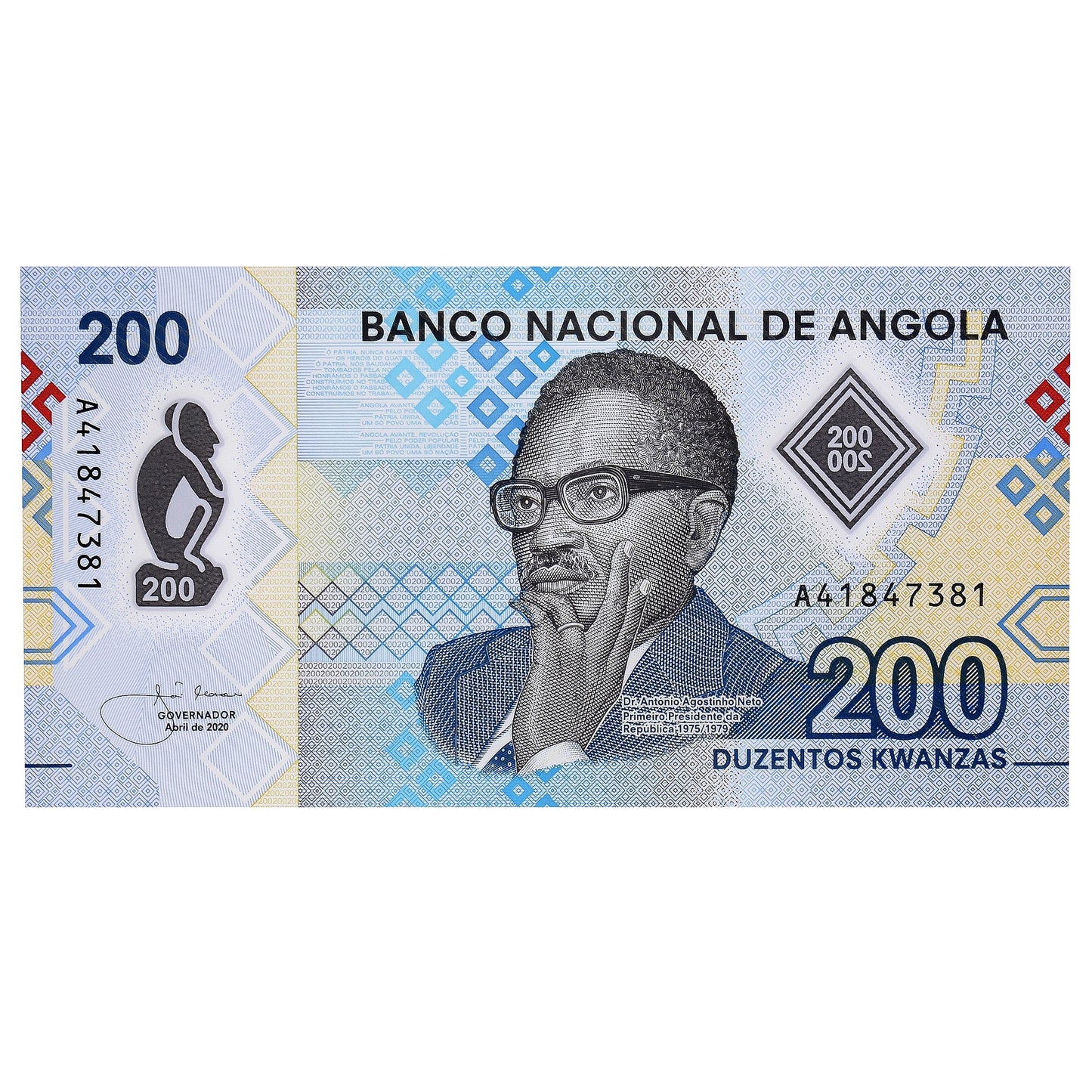 bankovec,
Angola,
200 kvanz