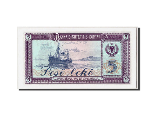 bankovec,
Albanija,
5 Lekë