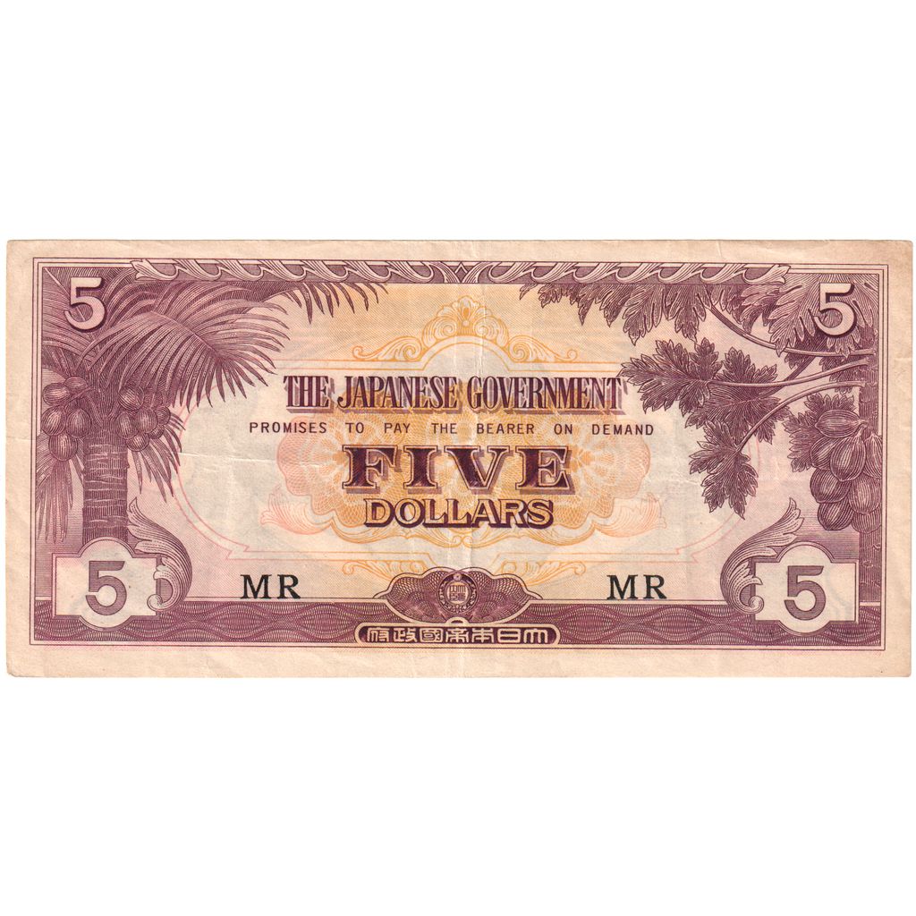 MALAJA,
5 dolarjev,
1942