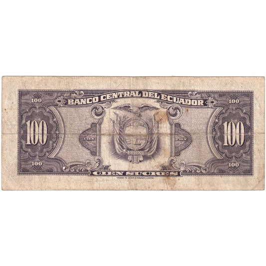 Ekvador,
100 Sucres,
1977-08-10