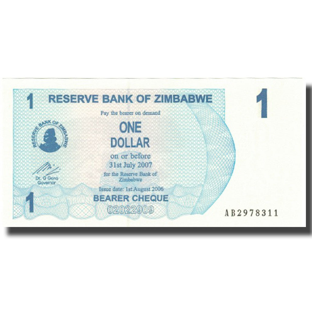 bankovec,
Zimbabve,
1 dolar