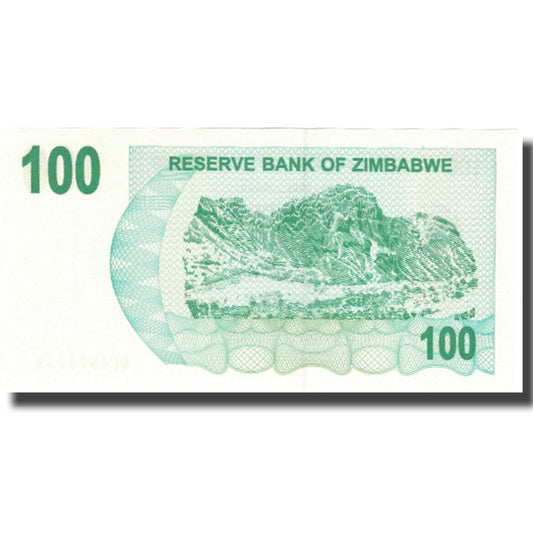bankovec,
Zimbabve,
100 dolarjev