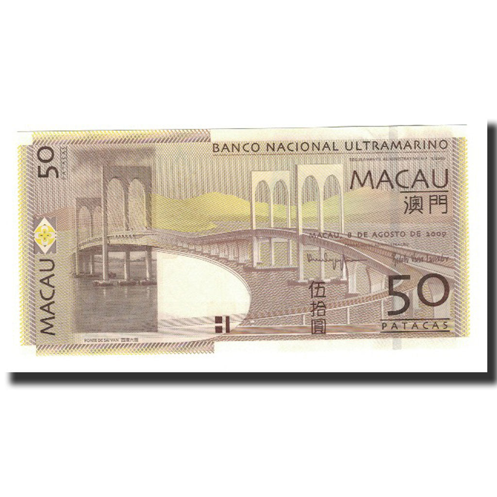 bankovec,
Macau,
50 patak