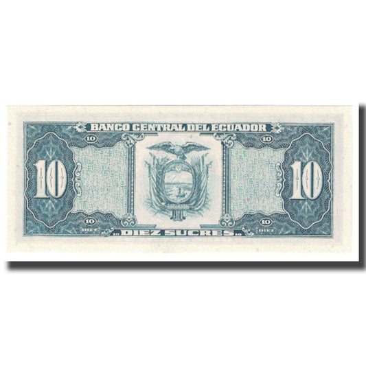 bankovec,
Ekvador,
10 Sucres