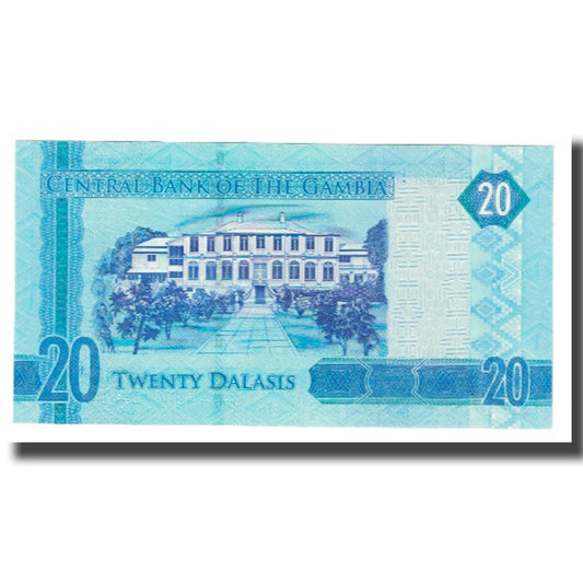 bankovec,
Gambija,
20 Dalasis
