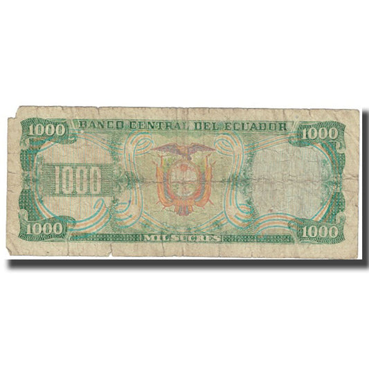 bankovec,
Ekvador,
1000 Sucrejev