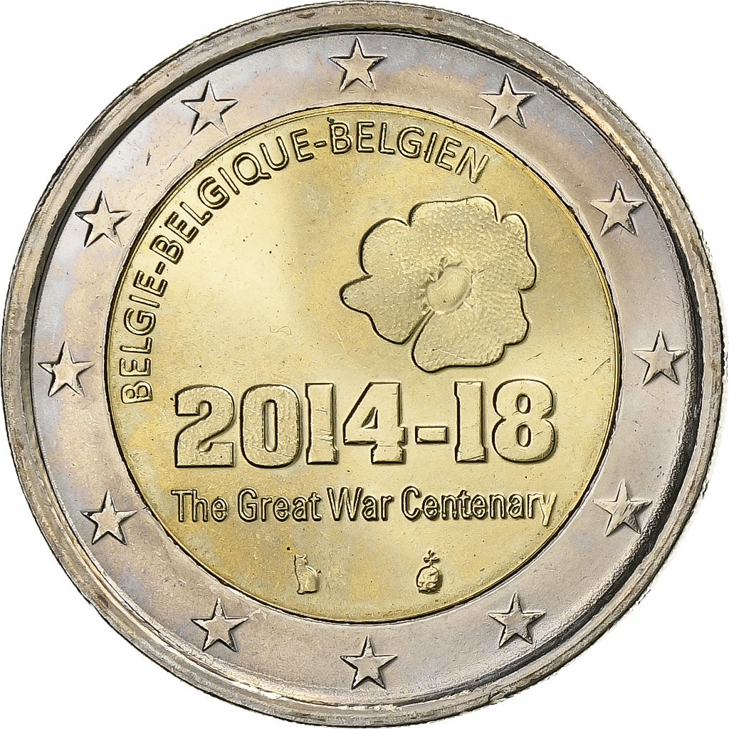 Belgija, 
  
  2 evra, 
  
  2014