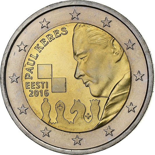 Estonija, 
  
  2 evra, 
  
  2016