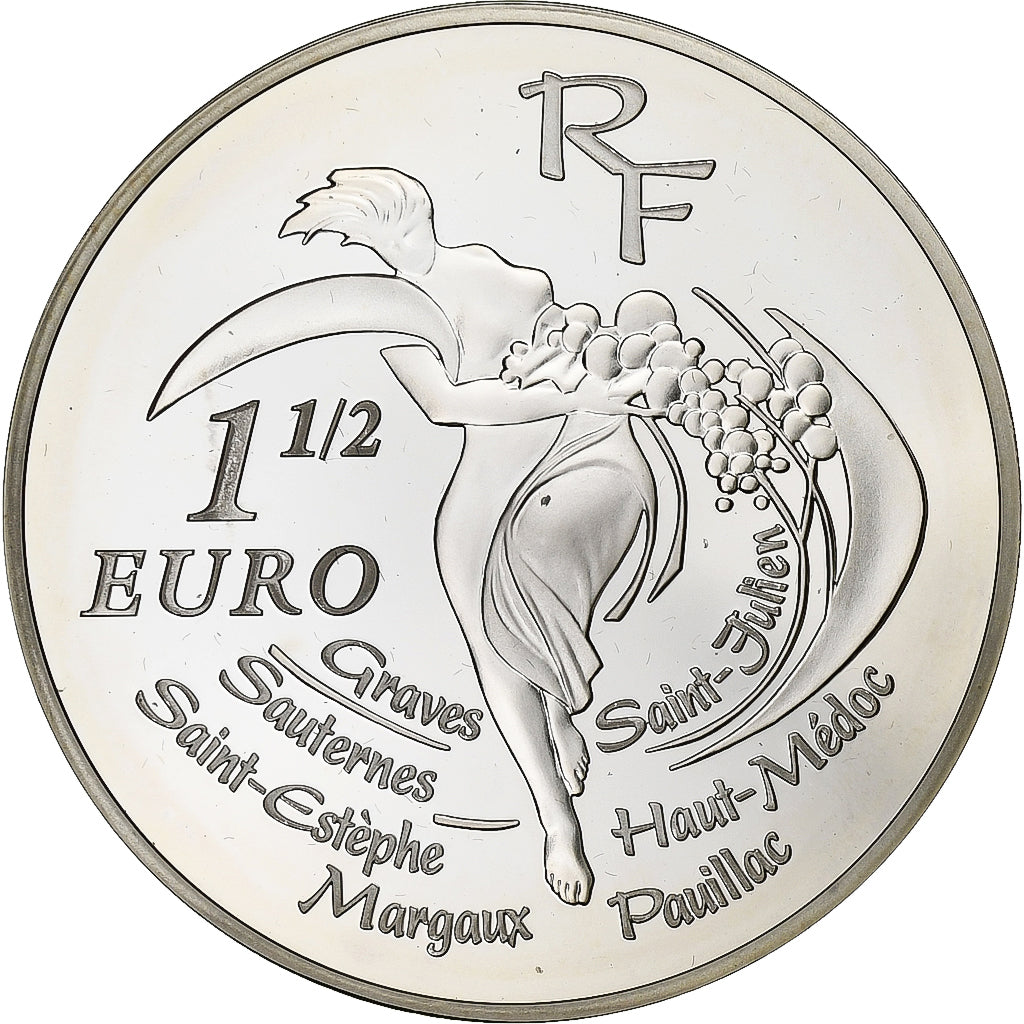 Francija, 
  
  1-1/2 evra, 
  
  Classement des vins de Bordeaux