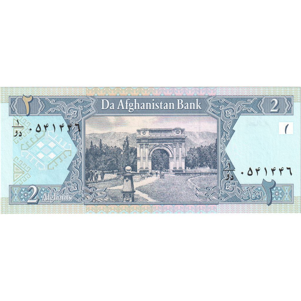Afganistan, 
  
  2 Afganistanca, 
  
  UNC (65-70)
