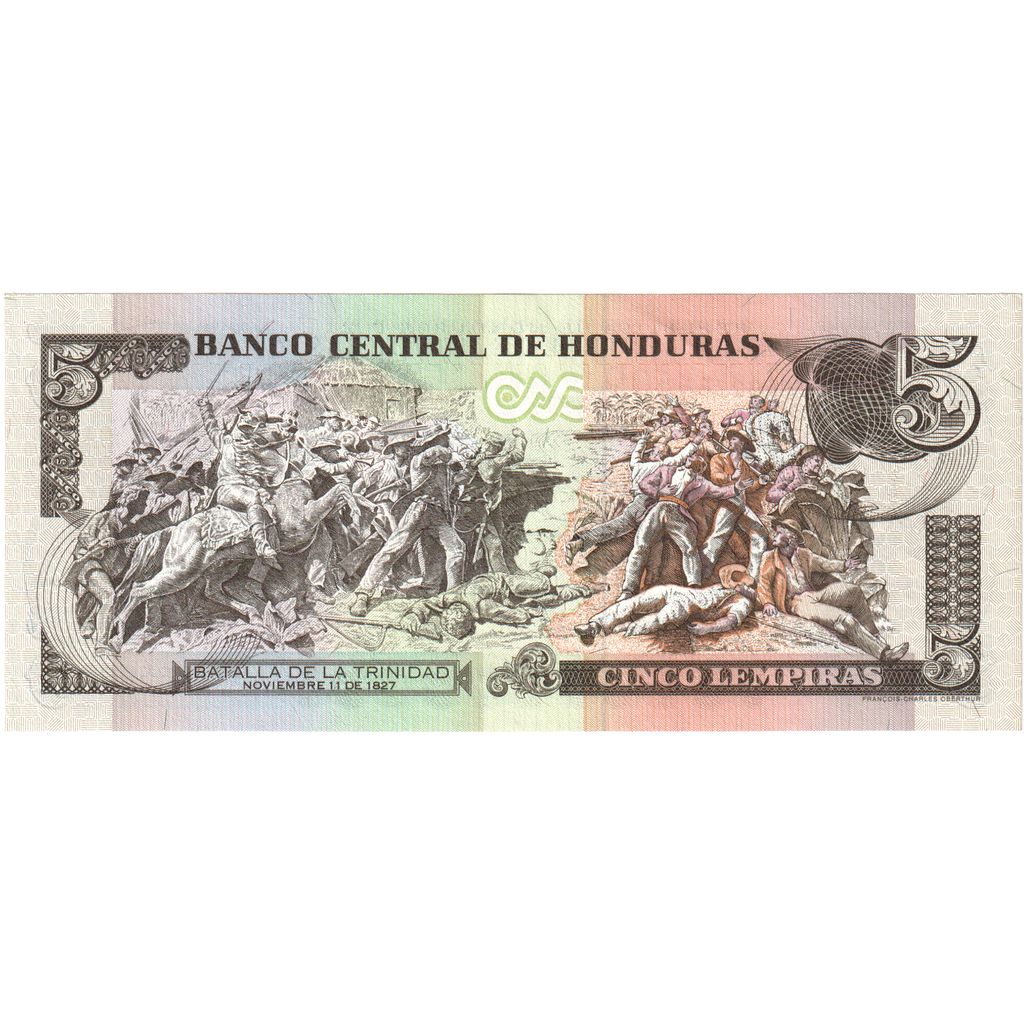 Honduras, 
  
  5 lempir, 
  
  1996-12-12
