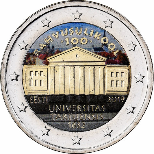 Estonija, 
  
  2 evra, 
  
  Université Tartuensis d’Estonie