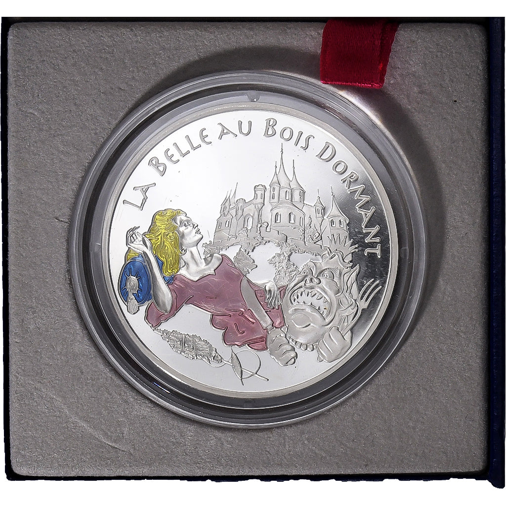 Francija, 
  
  1-1/2 evra, 
  
  La Belle au bois miruje