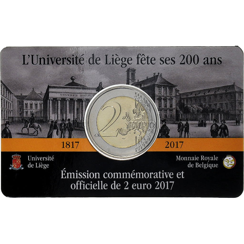 Belgija, 
  
  2 evra, 
  
  200 Ans - Université de Liège