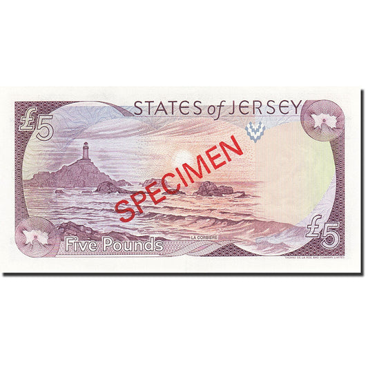 bankovec, 
  
  Jersey, 
  
  5 funtov