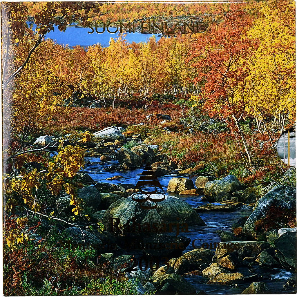 Finska, 
  
  Komplet 1 ct. - 2 evra + medalja, 
  
  Izpiranje zlata